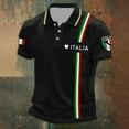 thumbnail image 2 of Men's Polos Shirts Casual Printed Summer Outings Fit With Stretchable Material Pairing With Jeans Clothes, 2 of 4