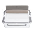 thumbnail image 3 of Heated Lunch Box, Gray White Double Handles Low Noise Heating Integrated Compartment Design Food Warmer Lunch Box  For Office For Home US Plug 110V, 3 of 8