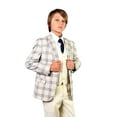 thumbnail image 1 of B-105 Off White 3Pc Compose Suit With Vest By Alberto Nardoni Brand Designer, 1 of 3