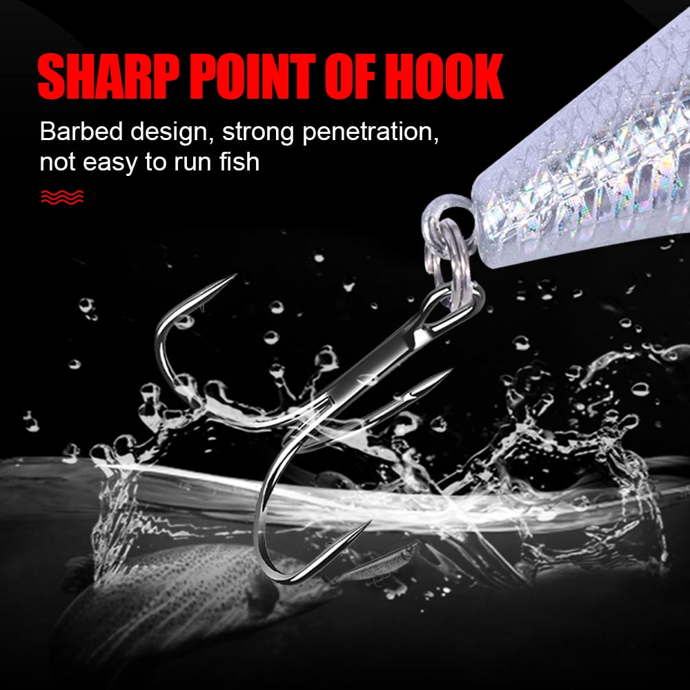 HENGJIA Crankbait Crank Baits Lures for Bass Fishing, 6Pcs Fishing Lures Shallow Deep Diving Swimbait Crankbait Fishing Wobble Hard Baits for Bass Trout Freshwater and Saltwater