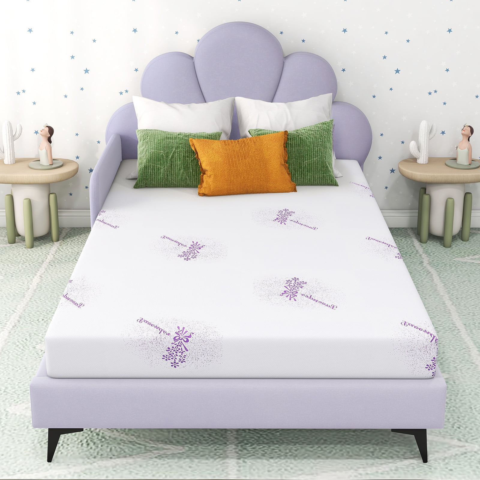 Twin Mattress, 6 inch Gel Memory Foam Mattress in a Box for Bunk Bed