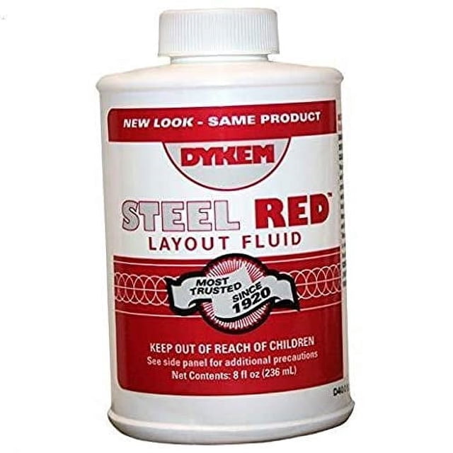 Botella Layout Fluid DYKEM 04968 roja con tapa con brocha de 240 ml