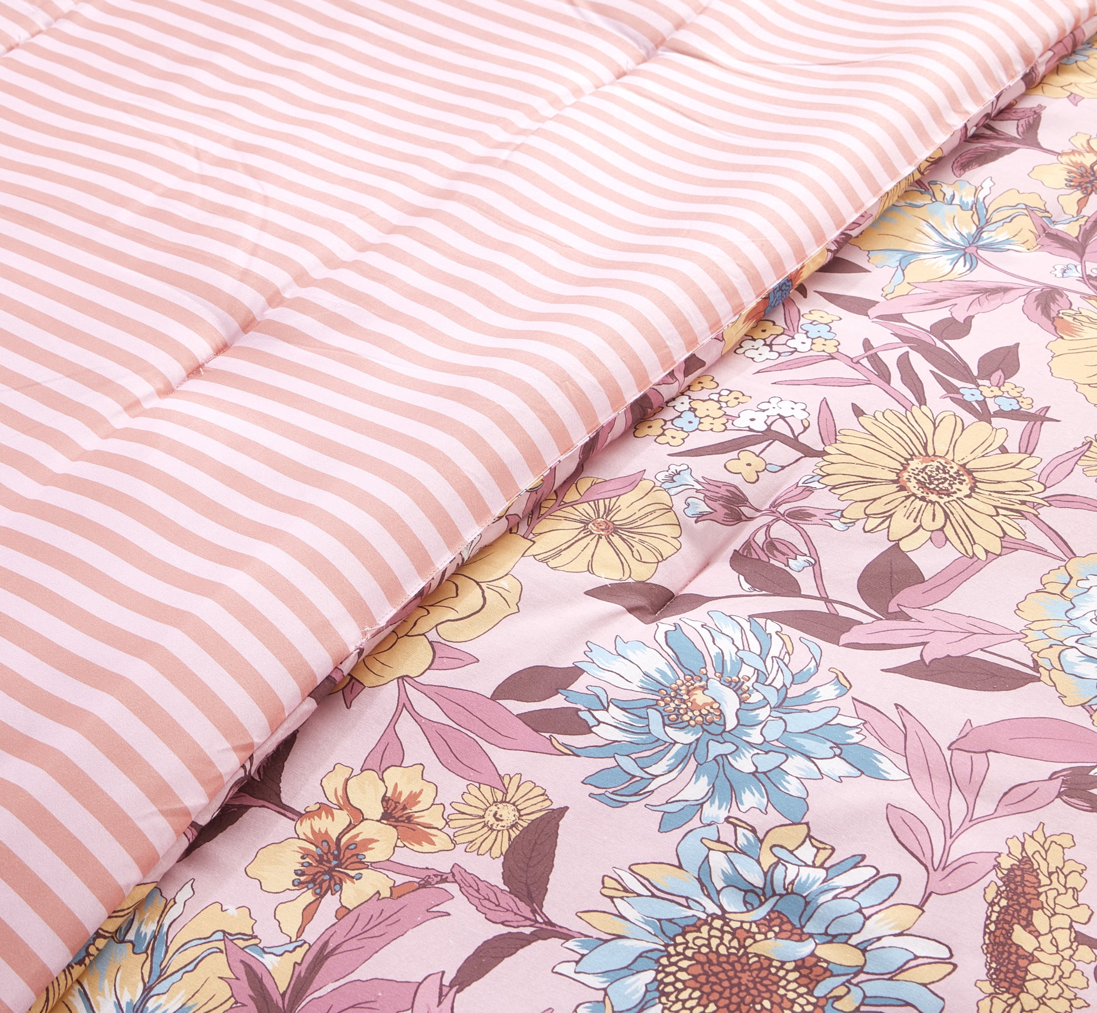 Mainstays Ensemble de draps à pois doubles Double, 4 pièces, Blanc