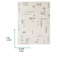thumbnail image 3 of Livabliss Washable Rugs for Living Room, 5x7 Fossay Shag Modern Light Beige Area Rug, Bedroom Dining Room Home Decor Stain Resistant Carpet (5'3" x 7'), 3 of 7