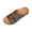 Coffee, variant on Willtoo Womens Wedge Orthopedic Sandals Leather Dressy Sandal Non-Slip Comfortable Walking Casual Slip on Summer Beach Shoes