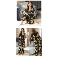 thumbnail image 1 of REDHOTYPE Pyjamas pour Femmes Ensemble Manches Longues Chemise de Nuit Lounge Sleepwear, 1 of 2