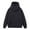 Black, variant on Men's Cowl Neck Hooded Sweatshirt Fall Winter Casual Loose Sweatshirt Solid Pullover with Kangaroo Pocket for Lazy Weekends