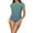Light Blue, variant on Ohufall 2025 Women Two Piece Rash Guard Short Sleeve Swimsuits Swim Shirt Bathing Suit With Bottoms Swimsuit Clearance