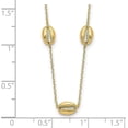 thumbnail image 4 of 14k Yellow Gold 5-Station Shell 18in Necklace - 18" Chain, 4 of 7
