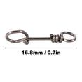 thumbnail image 5 of LYUMO 50Pcs Strong Strength Stainless Steel Quick Connection Clip Connector Tackle Accessory, Fishing Connector, Fishing Swivel Connector, 5 of 5