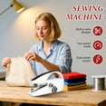 thumbnail image 2 of 2 Pack Handheld Sewing Machines, Mini Electric Portable Sewing Kit for Beginners & Quick Repairs, 2 of 7