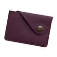 thumbnail image 4 of Cartera tarjetero, pequeño estuche regalo para hombres y mujeres, estilo vintage, compacto, piel sintética. Burdeos, 4 of 8