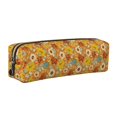 thumbnail image 1 of Fotbe Daisy maple fall Estuche para Lápices de Cuero con Estampado, Estuche con Cremallera Resistente, Organizador Compacto y Elegante para Papelería, 1 of 7