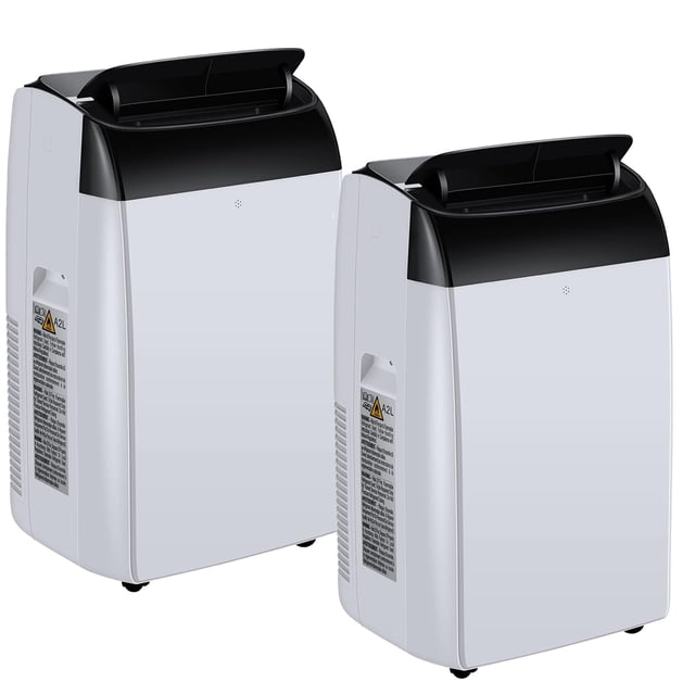 Aire Acondicionado Portátil 12000 BTU Pack 2 Unidades Triple Función Móvil