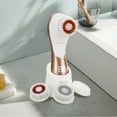 thumbnail image 6 of Facial Cleansing Brush, Electric Face Brush Scrubber Rechargeable Facial Exfoliator IPX-7 Waterproof Spin Cleanser Rotating Spa Machine for Exfoliating, Massaging and Deep Cleansing with 4 Brush Heads, 6 of 7