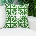 thumbnail image 3 of Parkland Collection Ceti Green and White Decorative Throw Pillow, 20 x 20 Cotton Square Pillow, 3 of 7