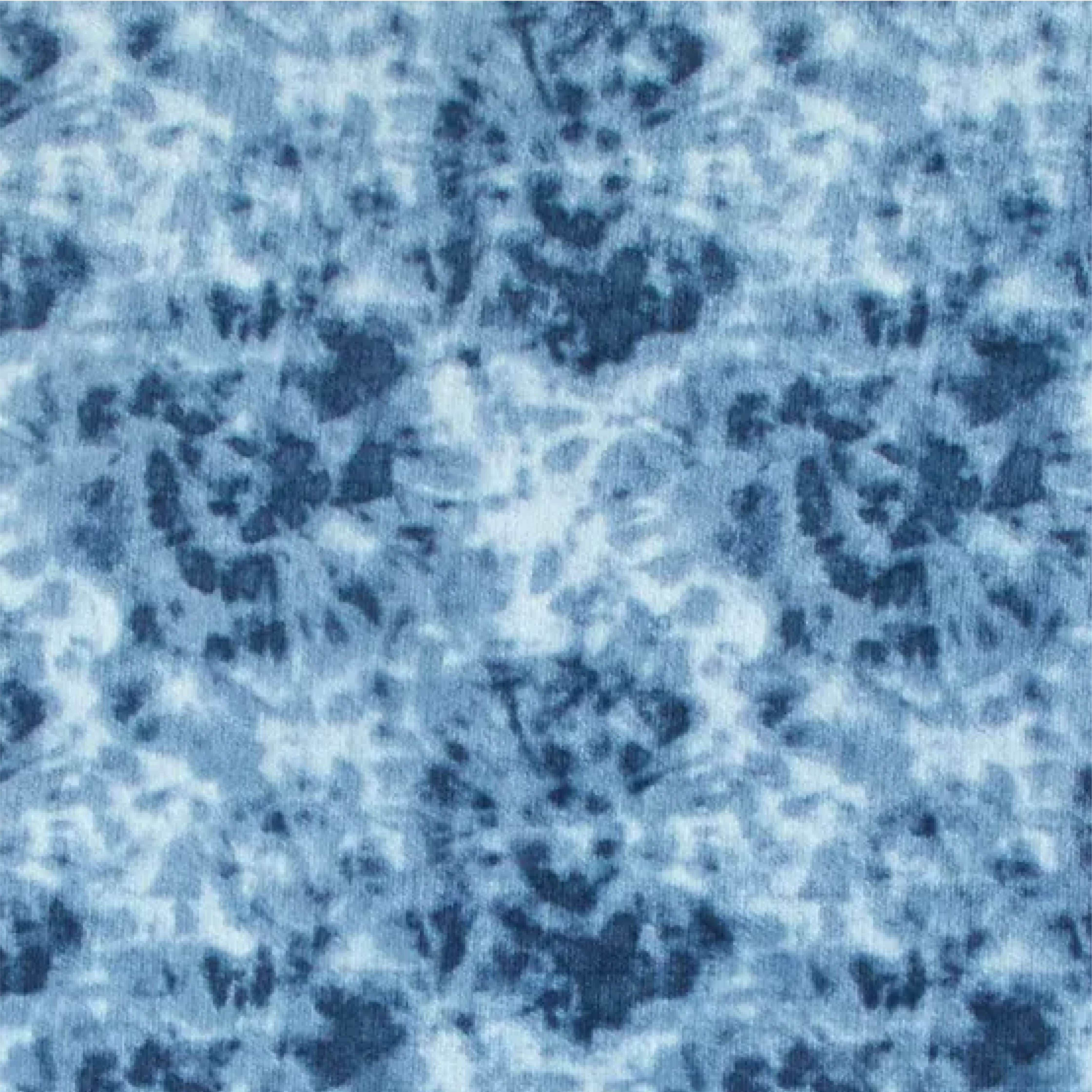 Mainstays Fleece Plush Throw Blanket, Blue Tie-Dye, Standard Throw