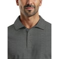 thumbnail image 4 of Ben Hogan Men's & Big Men's Performance Heather Stripe Short Sleeve Golf Polo Shirt, Sizes S-5XL, 4 of 7