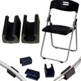 thumbnail image 1 of 32pcs Chair Leg Caps Tube End Caps Pads Furniture Floor Protectors U Shape Plastic Chair Caps,Chair Leg Caps Silicone Tube Clamp (10mm,Black), 1 of 4
