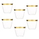 thumbnail image 3 of vasos de plástico desechables de 9 oz con borde dorado para cócteles, vino, bodas, cumpleaños y despedidas de soltera., 3 of 7