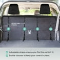 thumbnail image 4 of FH Group Universal PU Leather Seat Covers For Car Truck SUV Van - Solid Rear Bench Solid Gray, 4 of 5