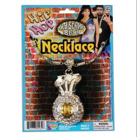 Hip Hop Money Bag Costume Necklace