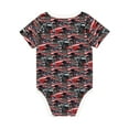 thumbnail image 2 of Daiia Red And Blue Cars Printed Unisex-Baby Short Sleeve Onesies Bodysuits Baby Climbing Clothes Soft and Comfortable Romper with Expandable Shoulder Design-2 Years, 2 of 8