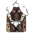 thumbnail image 1 of LPSSTORE 1PC Adult Household kitchenApron Fun Printing Household Cleaning Apron, 1 of 1