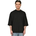 thumbnail image 3 of Casual Classics  Adult Combed Ringspun Cotton Extended Neckline Oversized Short-Sleeved T-Shirt, 3 of 4