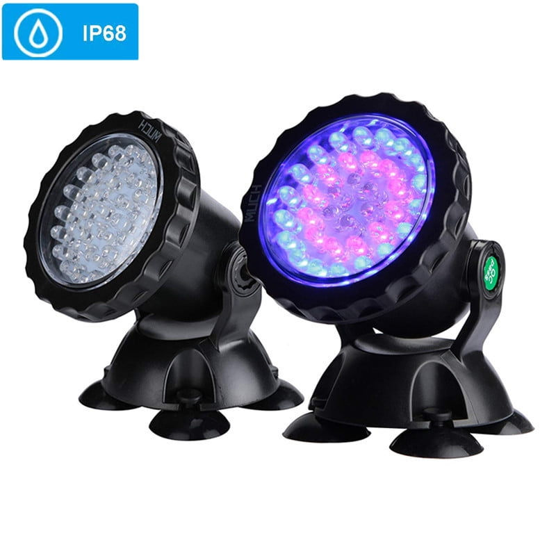 SUBMERSIBLE 6 LED POND LIGHT SET FOR UNDERWATER FOUNTAIN FISH POND WATER GARDEN 
