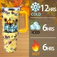 thumbnail image 3 of Fall Tumbler 40 oz Tumbler with Handle and Straw Lid Leak Proof - Welcome Home Pumpkin Coffee Mug Autumn Thanksgiving Fall Gifts for Women Happy Party, 3 of 6