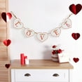 thumbnail image 2 of Northlight Hearts "LOVE" Valentine's Day Metal Banner - 32" - White and Red, 2 of 7
