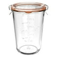 thumbnail image 2 of WECK 743 Mold Jar (Weck 743) - Glass Sourdough Starter Jar,27oz Wide Mouth Jars for Sourdough Starter,Airtight Food Storage Containers with Glass Lid for Dry Goods,Bread Baking Supplies, 2 of 7