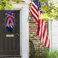 thumbnail image 5 of ChicYu Independence Day Red White Blue Wheats Inverted Wreath Patriotic Hanging Door Decor for 4th of July Home Porch Wall Party Supplies, 5 of 6