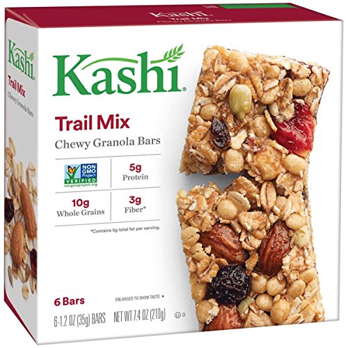 Kashi TLC Trail Mix Chewy Bar, 1.2ounce Bars, 6 Bars per Box, Case of