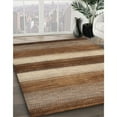 thumbnail image 2 of Ahgly Company Indoor Square Contemporary Saddle Brown Abstract Area Rugs, 8' Square, 2 of 6