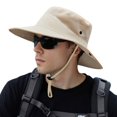 thumbnail image 1 of HLONK Chapeau de Soleil à Large Bord Chapeau de Pêche pour Hommes Protection Solaire avec Filet Chapeau de Randonnée Chapeau de Safaris Chapeau de Protection Uv Chapeau de Plage, 1 of 20