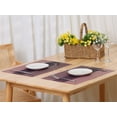 thumbnail image 6 of Unique Bargains Placemats Set of 6, Heat-Resistant Placemat, Polyvinyl Chloride Place Mats Red Black 18x12 inch, 6 of 6
