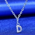 thumbnail image 5 of Meidiya 925 Sterling Silver Initial Alphabet Rhinestone Letters Pendant Necklace from A-Z,Best Gift for Woman Men and Birthday Great for Personalized and Custom Name Necklace, 5 of 8