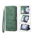 thumbnail image 1 of Funda Tipo Billetera para Xiaomi Redmi Note 14 Pro 4G Carcasa Abatible con Porta Tarjetas, Bolsillo para Efectivo, Soporte Ajustable, Cierre Magnético y Correa de Muñeca Verde, 1 of 6