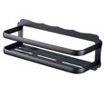 thumbnail image 1 of Estantes De Pared En Pared Despensa Sa De Estar Dormitorio Cocina Entrada Estante De Almacenamiento -40cn / 50cm Negro-Doble Rollo-40cm Baoblaze Estante de baño montado en la pared, 1 of 8