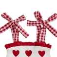 thumbnail image 7 of Staki Children's Spring and Summer Shorts Toddler Girl Clothes Baby Valentine's Day 2pcs Set Bow T Shirt Holiday Cute Outfit 12-24M 2-5Y(Red,2-3 Years), 7 of 7