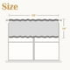 thumbnail image 3 of Cortina Jinchan Valance de lino texturizado a rayas, 41 x 16 cm, color beige, 3 of 7