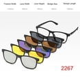 thumbnail image 2 of 28 Style 5 Pack Sunglasses Magnetic Clip-on Lens + Eyeglass Frames, 2 of 2
