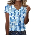 thumbnail image 2 of Haivin Womens Spring Tops 2026 Summer Dressy Casual Blouses Short Sleeve Cute V Neck Shirts Fashion Vacation Clothes, 2 of 5