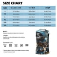 thumbnail image 4 of Kdxio Cute Skeletons Figurines for Men's Muscle T-shirt,Sleeveless for Workout Running Athletic Gym Lounge Casual, 4 of 5