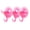 Transparent Berry Pink, variant on 3 Pack Suction Cup Hooks, Clear Suction Cup Hanger, Removable Small Suction Cups for Shower, Bathroom, Glass, Door, Windows, Kitchen-Max Hanging up to 11 lbs on Smooth Surface