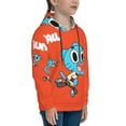 thumbnail image 3 of The Amazing World Of Gumball Teen Long Sleeve Hoodies Novelty Hoodie Youth Pullover Hooded Clothes With Pocket Sweatshirt For Boys Girls, 3 of 7