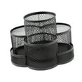thumbnail image 3 of Soporte de lápiz de metal Cepille de almacenamiento Soporte de lápiz de almacenamiento Versátiles Versátiles de almacenamiento de papelería creativa negro, 3 of 8