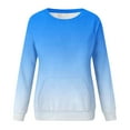 thumbnail image 6 of Jsaierl Women's Sweatshirts Funny Solid Color Sweatshirts Crewneck Holiday Sweater Tops 2024 Long Sleeve Shirts Winter Saving, 6 of 6